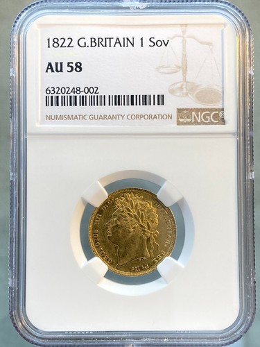 1822 gold sovereign george - 1822,