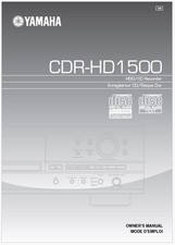 Yamaha cdr hd1500 hdd - yamaha, cdr-hd1500