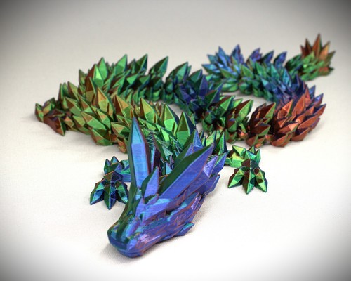 Articulated crystal dragon - articulated,