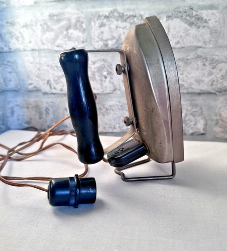 Vintage electric travel iron - electric,