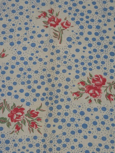 Vintage 1940s feedsack cotton - 1940s,