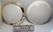 Pair of Round Light 12V Ceiling Lamp - Caravan Motorhome Camper Conversion