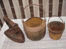 vintage cast flat iron and