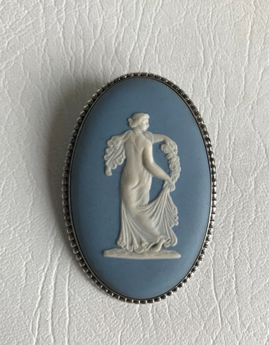 Wedgwood blue jasperware cameo - jasperware,