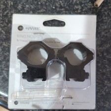 Hawke Ring Mounts 9-11mm 1 Inch 25mm Scope Mount HIGH Double Screw    21001