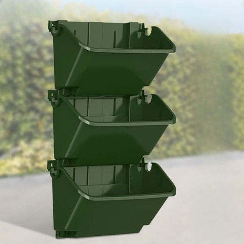3pcs wall mounted planters - 3pcs, wall-mounted