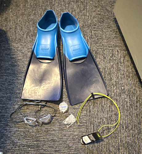 Sporti swim fins blue - fins, blue/black