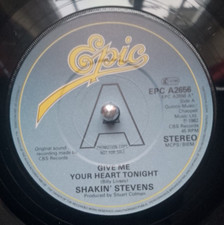 Shakin' Stevens Give Me Your Heart Tonight  Rare UK Promo !