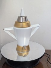 German Porcelain Sugar Bowl White Gold Designer Barbara Flugel Selb