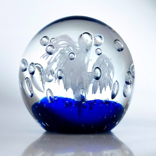 Large glass paperweight - large,