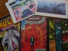 MCU Mini Comic Bundle – ASM #50, Incredible Hulk #1, Hulkification + 10 x Prints