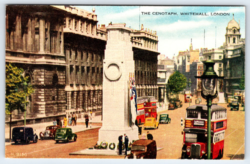 Postcard the cenotaph - postcard,
