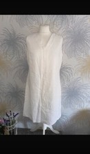 Peacocks ivory linen mix shift