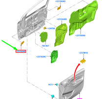 FORD KA+ MK3 Front Door Water