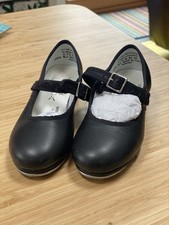 Capezio Mary Jane Teletone tap Kid Shoes Size 11.5- Used