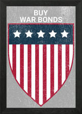 BUY WAR BONDS RETRO Framed