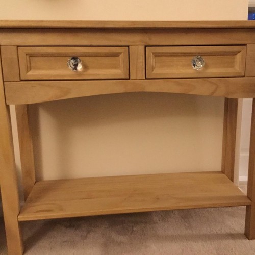 Wood console table - wood,