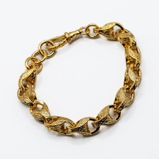 Men's 9ct Gold 3D Tulip Link