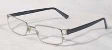 Specsavers Silver Square Frames Eyeglasses Brown Arms