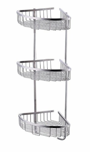 Stainless steel corner shower - stainless,