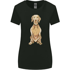 A Hungarian Vizsla Posing Dog Womens Wider Cut T-Shirt