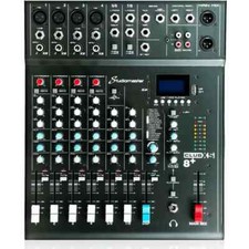 Studiomaster CLUB XS 8+ 8 Channel Mixer USB SD BT Playback DJ for Karaoke & PA