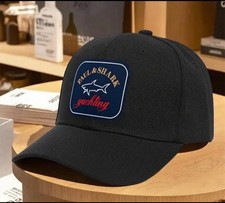 Paul & Shark - Logo Luxury Cap Hat One Size Adjustable Black Cotton