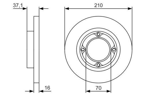 Brake disc daihatsu - disc,