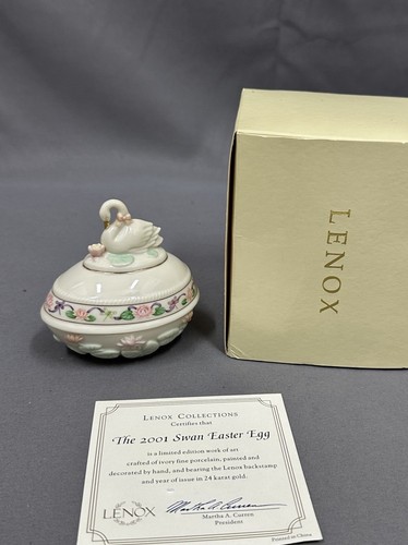 Lenox 2001 swan - lenox, egg