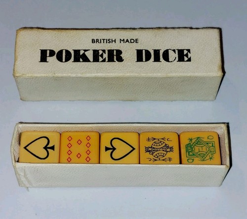 Vintage bakelite poker - bakelite, dice