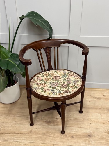 Antique corner chair - chair, victorian