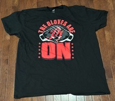 AJ Styles "The Gloves Are On" Black Double Sided T-Shirt WWE Sz 3XL