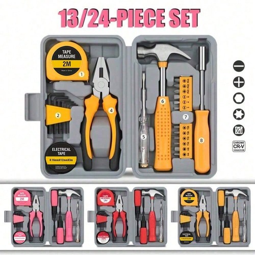 24pcs household tool kit diy - tool,