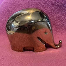 Drumbo Messing Elefant Vintage Luigi Colani Briefbeschwerer - 985 Gramm ✅