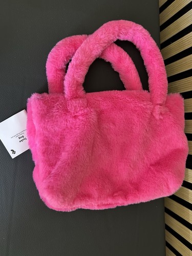 Miniso pink fur bag - miniso,