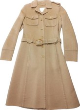 PRADA Single-breasted Beige Wool Coat 1997 Coat - Carolyn Bessette's style