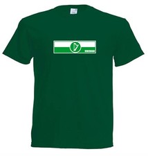 Hibernian FC Supporters Stripe T-Shirt Adult Unisex Cotton Top Hibs Jersey