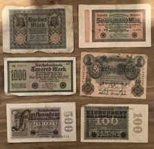Lot germany banknotes - of,