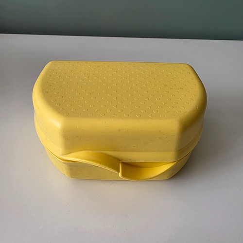 Vintage tupperware yellow - vintage,