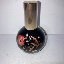 Vintage black glass round - vintage,