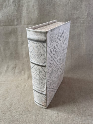 Faux book storage box - storage, linen