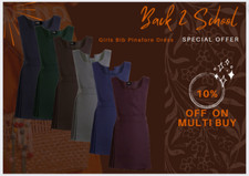 Girls School Dress Bib