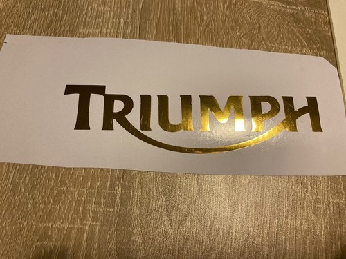 Triumph decals stickers gold - triumph,