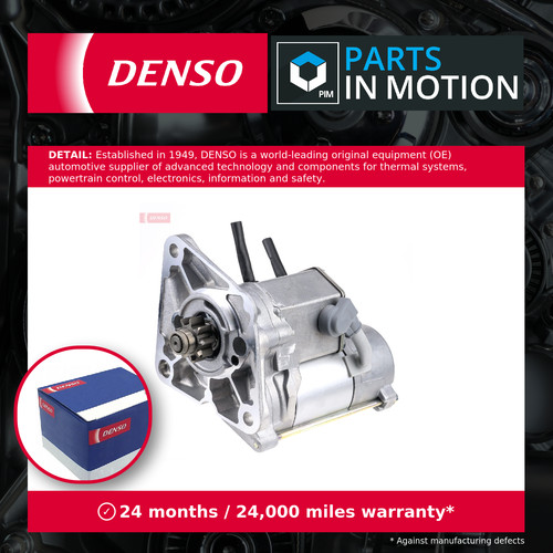 Starter motor fits land - land, rover