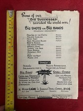 Vintage Sheet Music "Mama Oye" Conga For Drums REF00062