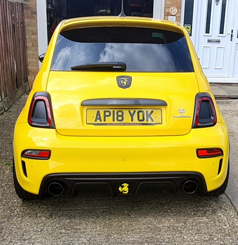 Abarth rear diffuser - diffuser, scorpion