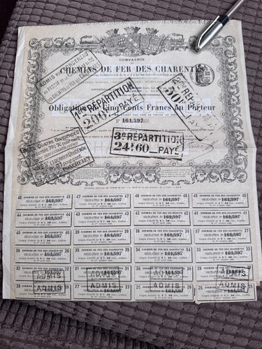 Share certificate 1863 - share,