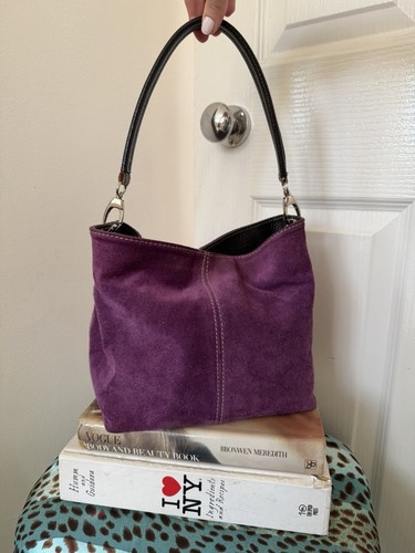 Vintage suede shoulder bag - shoulder,
