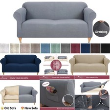 PREMIUM Elastic STRETCH SOFA COVERS Slipcover Protector Settee 1/2/3/4 Seater 