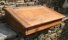 Vintage pine wood - desk, sloped